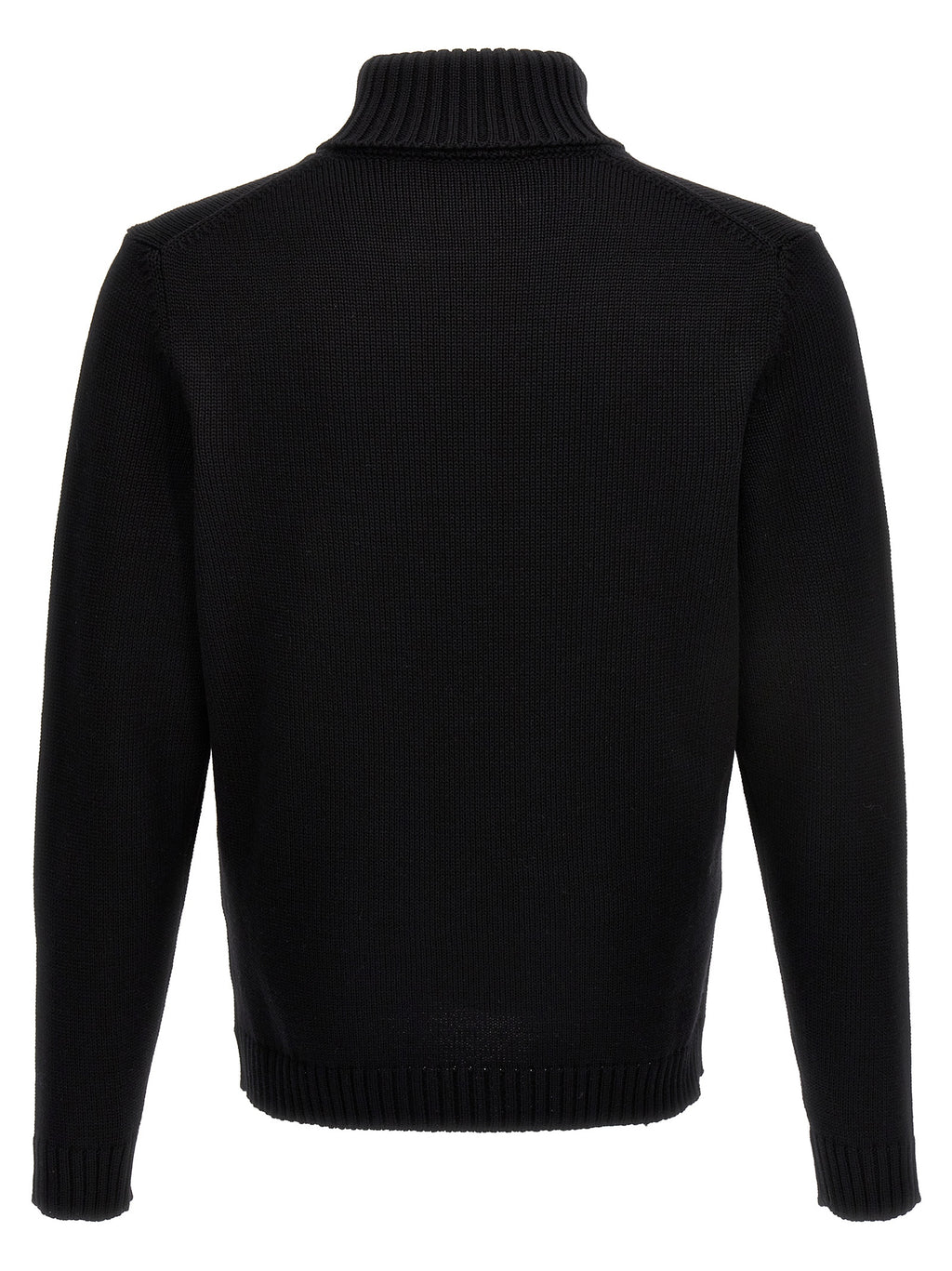 Black Virgin Wool Cardigan
