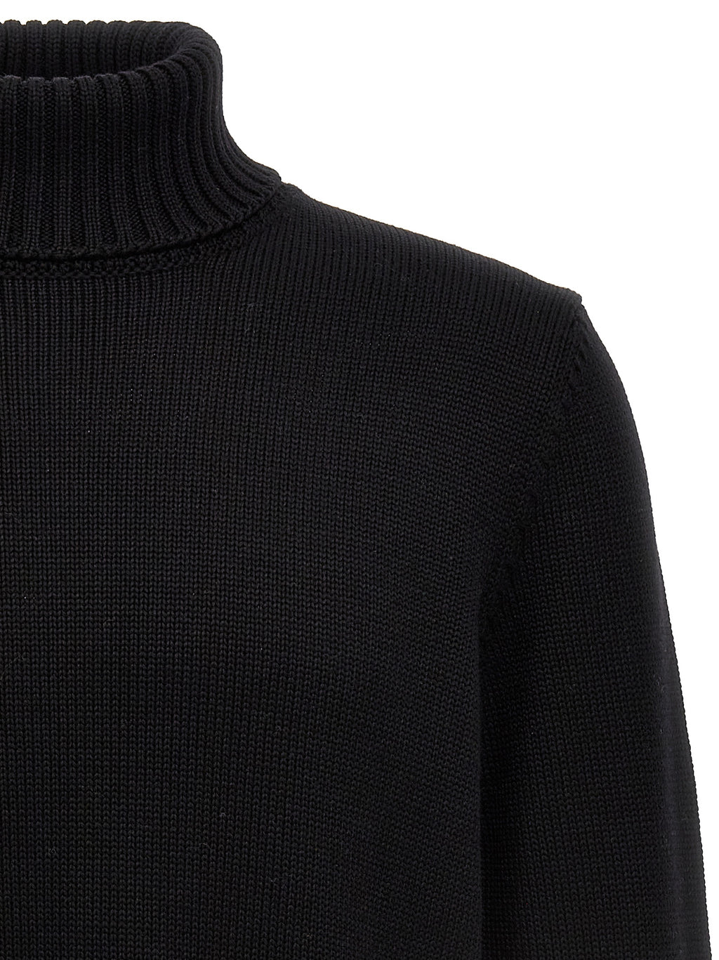 Black Virgin Wool Cardigan