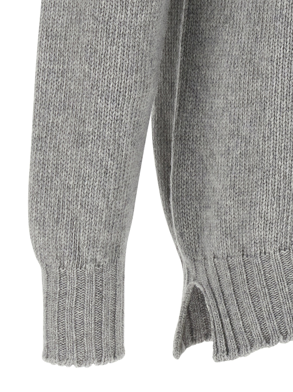 Gray Virgin Wool Cardigan