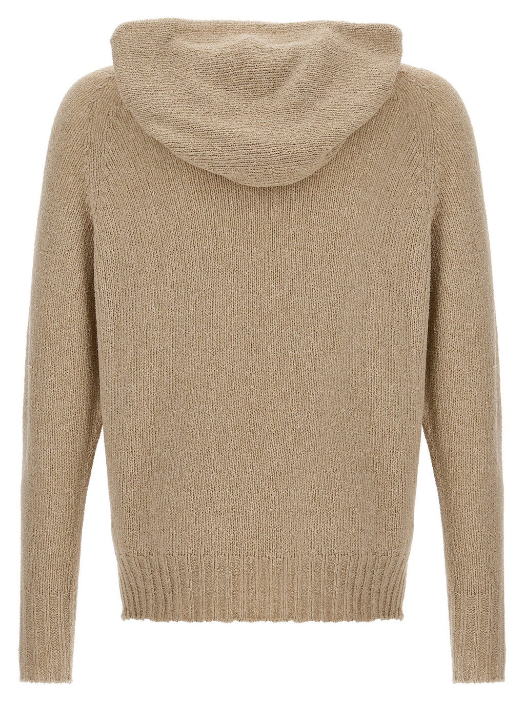 Beige Virgin Wool Cardigan