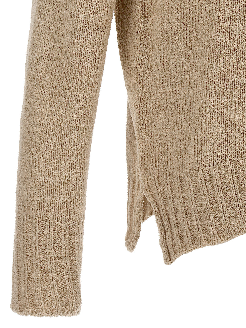 Beige Virgin Wool Cardigan