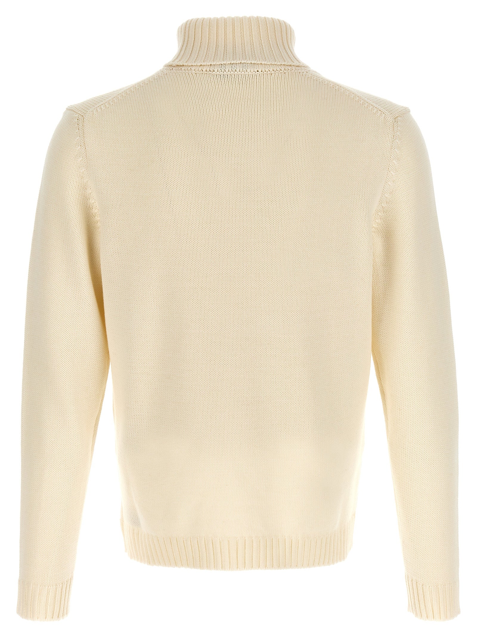 White Virgin Wool Cardigan