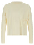 White Virgin Wool Cardigan