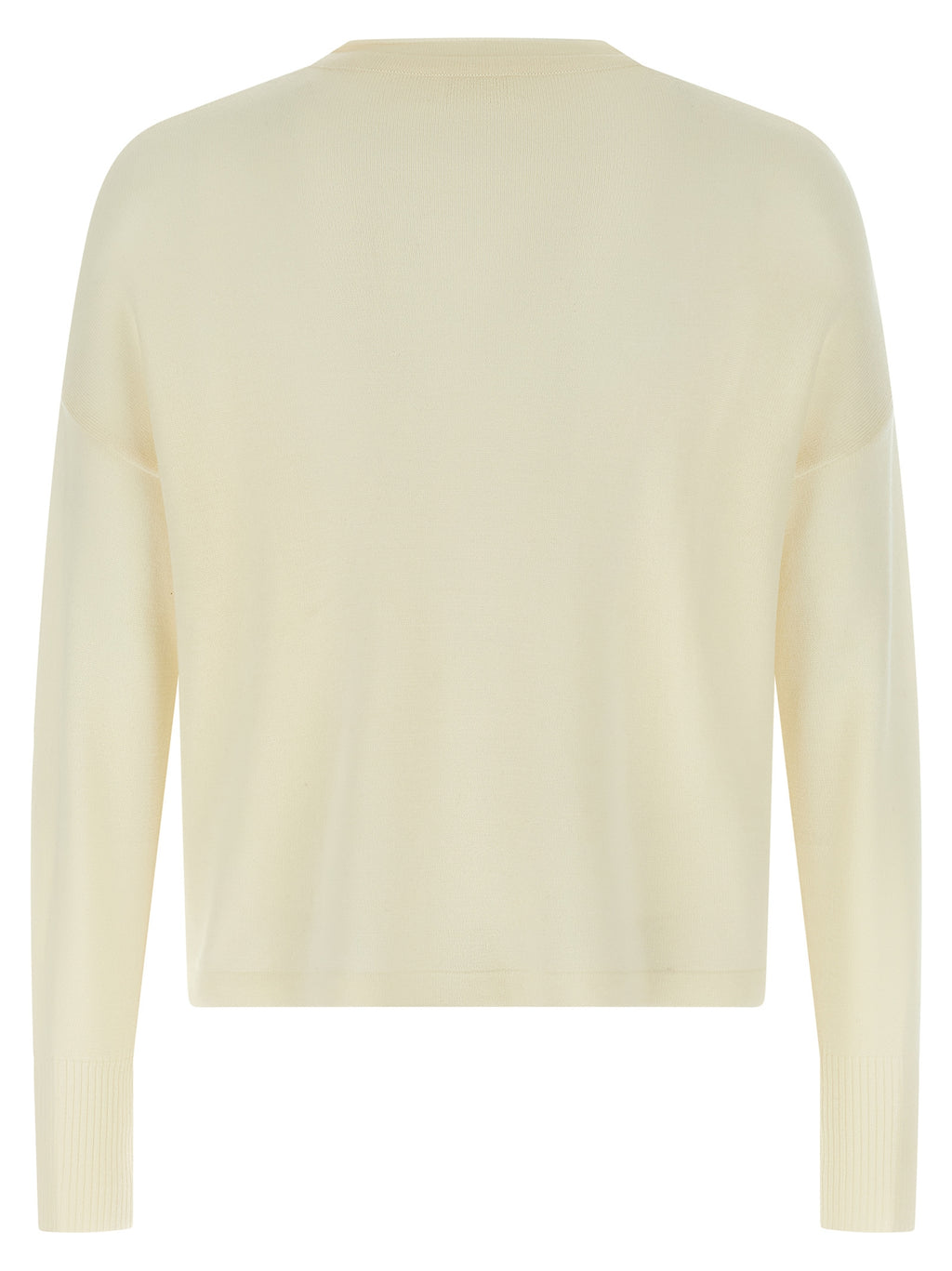 White Virgin Wool Cardigan