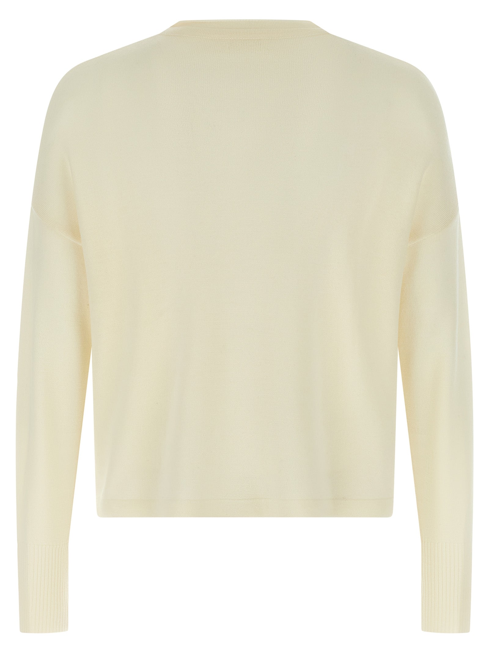White Virgin Wool Cardigan
