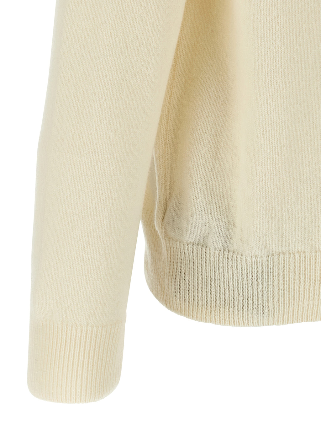 White Virgin Wool Cardigan