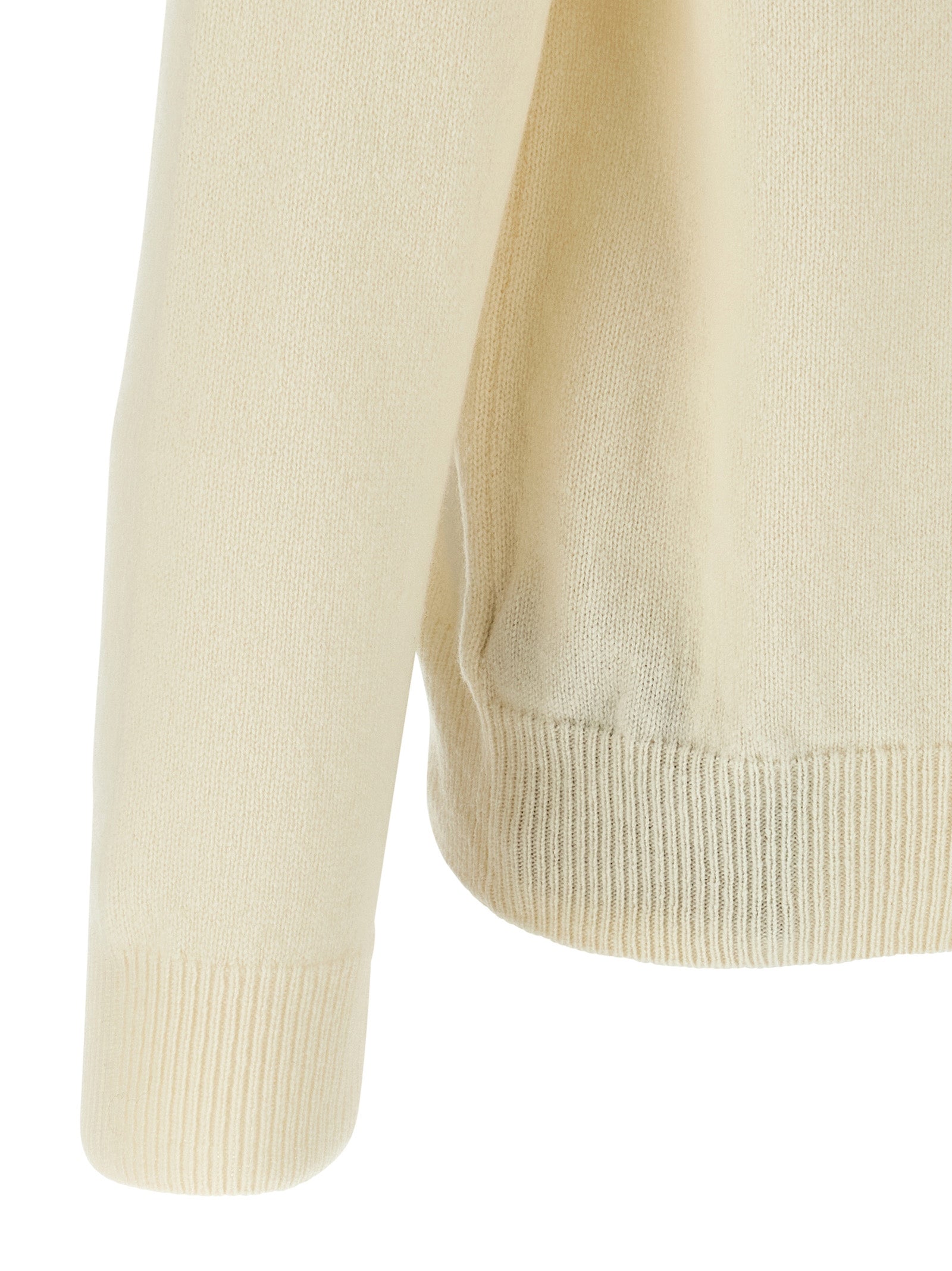 White Virgin Wool Cardigan