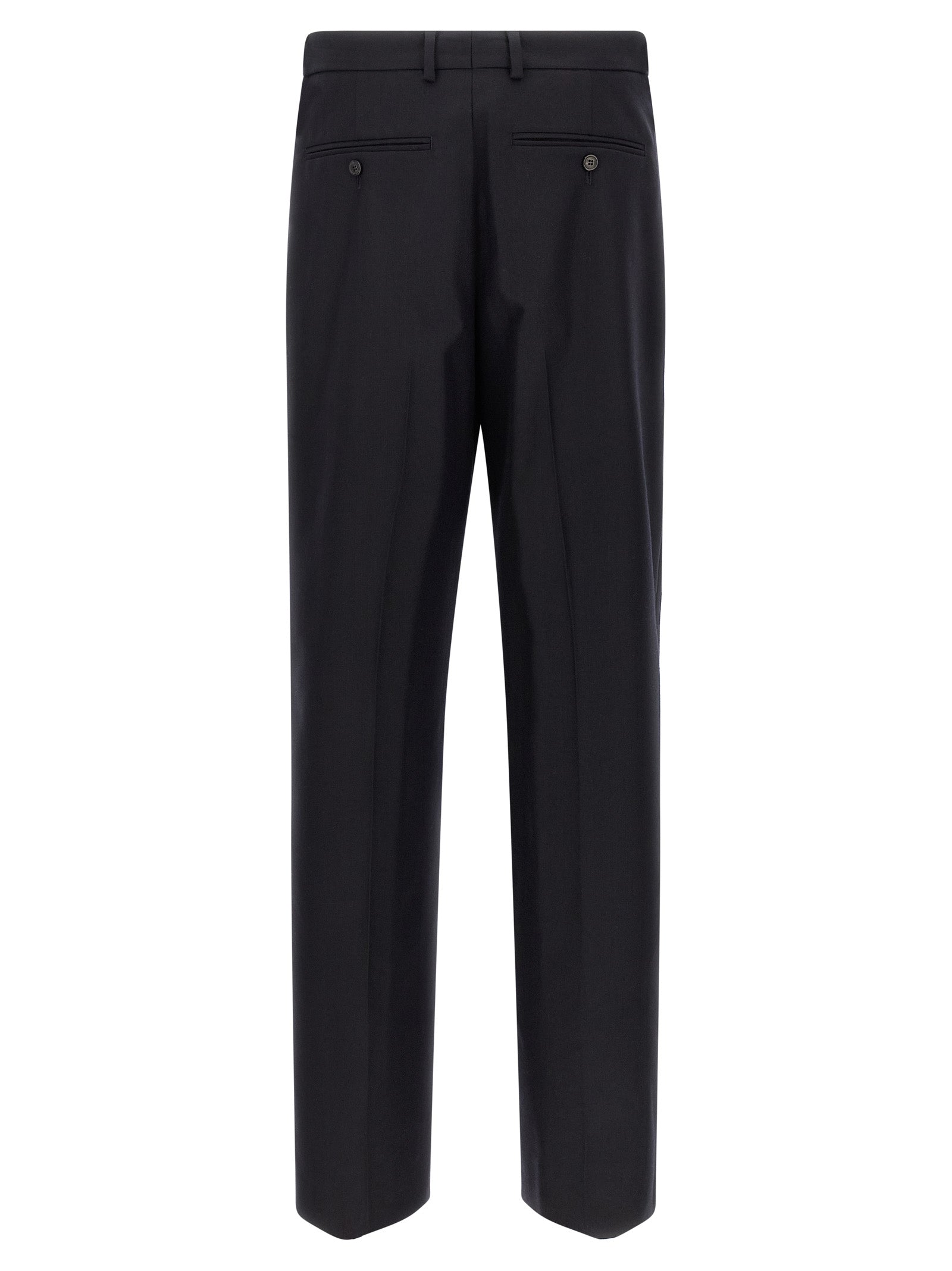 Blue Wool Dress Pants