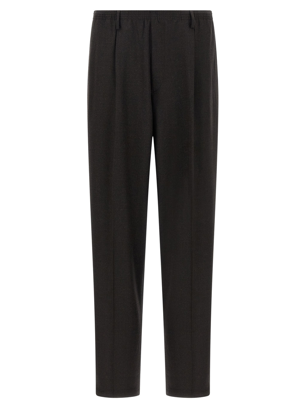 Brown Wool Casual Pants
