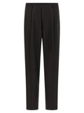 Brown Wool Casual Pants