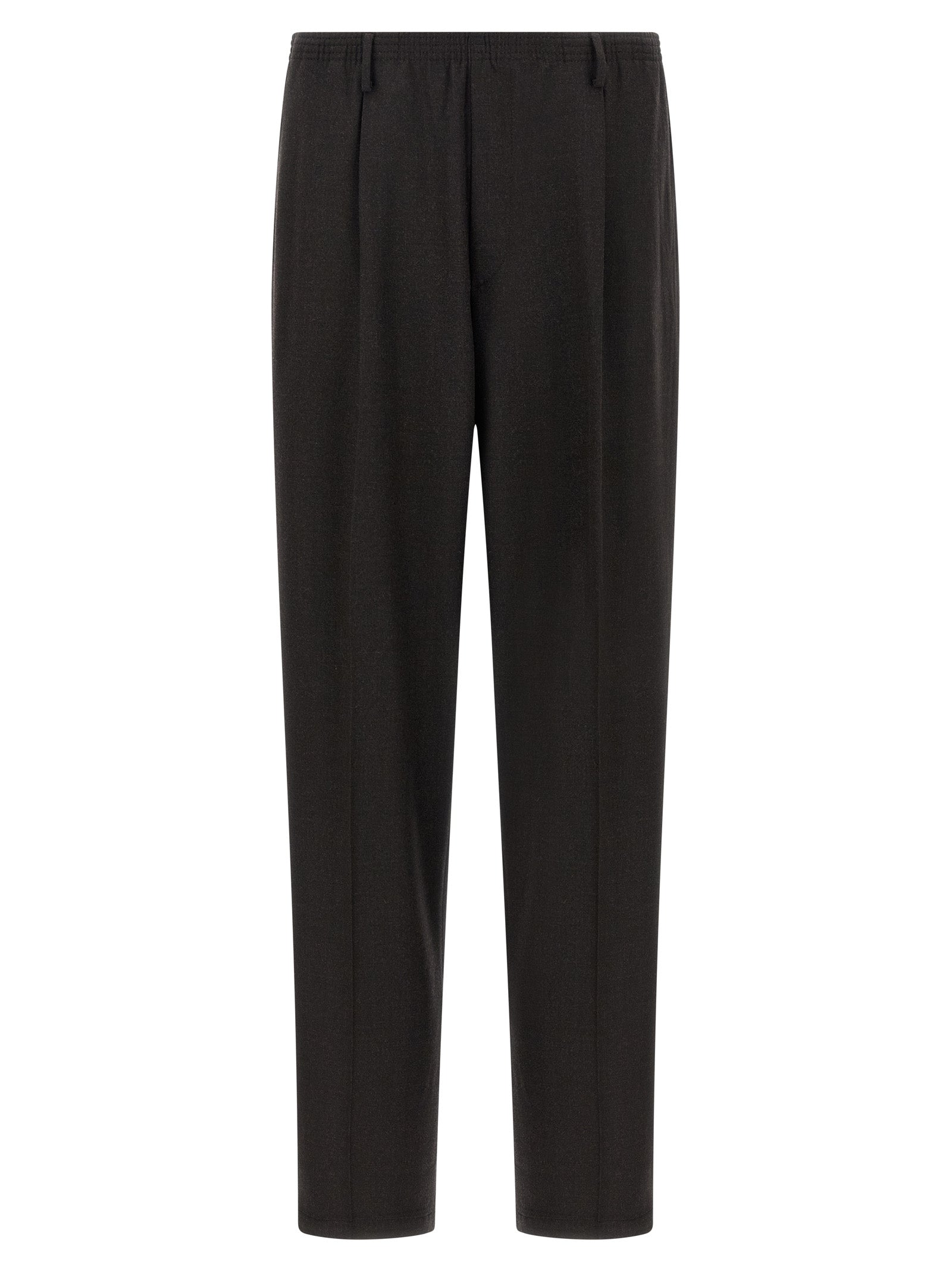 Brown Wool Casual Pants