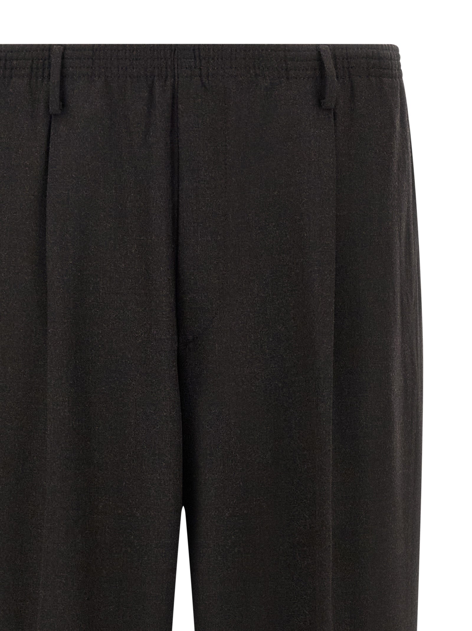 Brown Wool Casual Pants