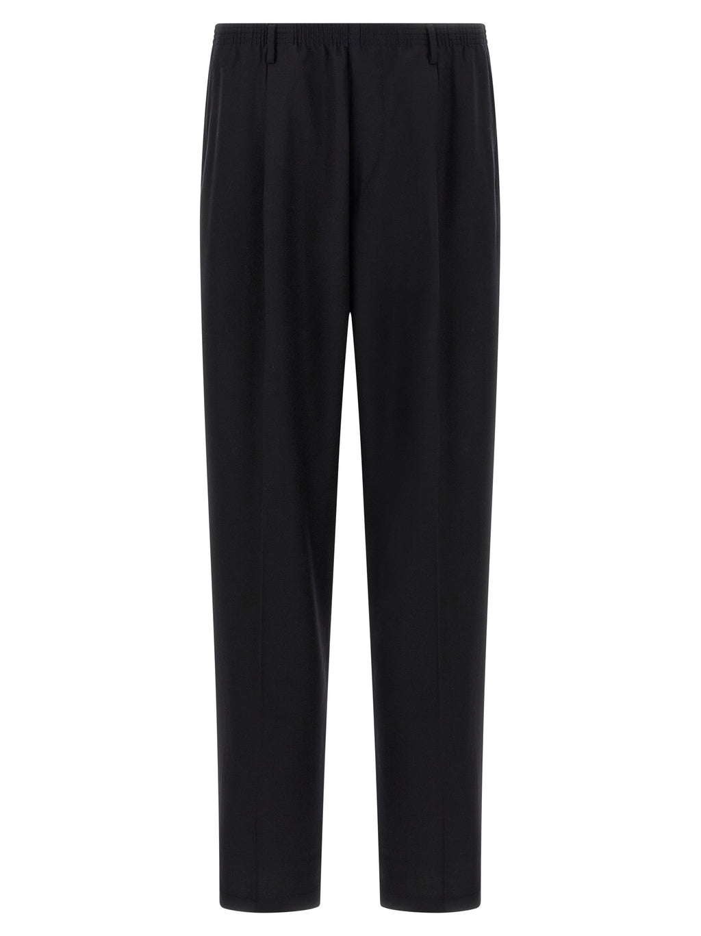 Black Wool Casual Pants