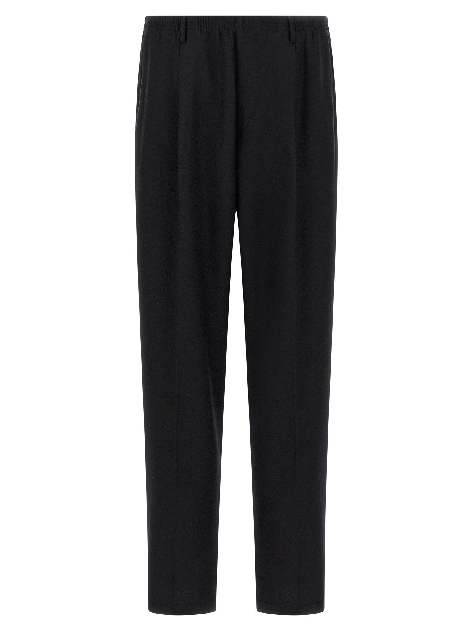 Black Wool Casual Pants