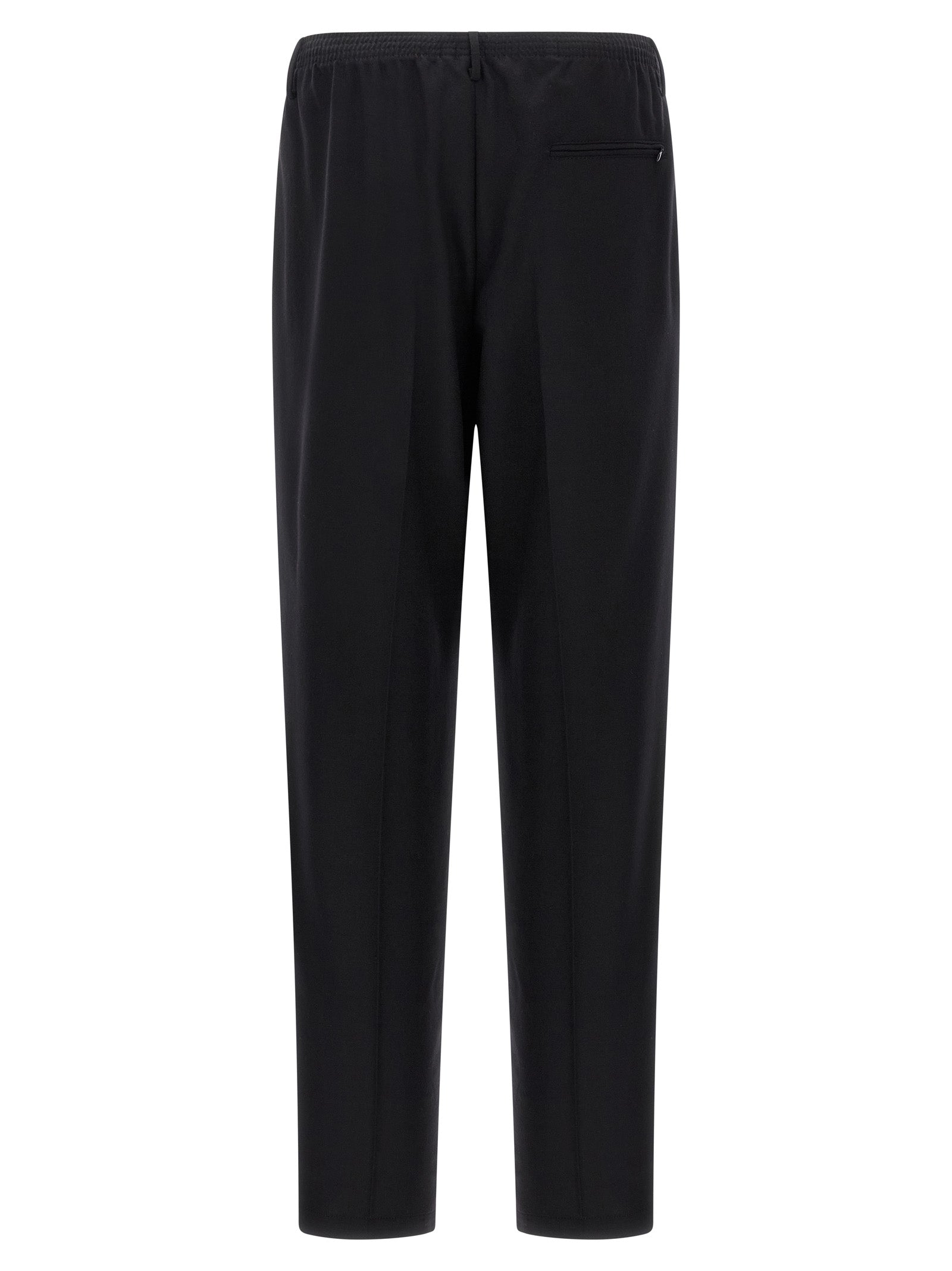 Black Wool Casual Pants