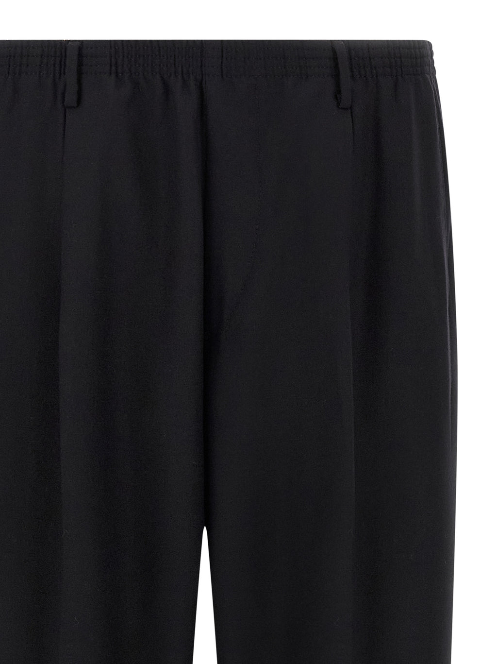 Black Wool Casual Pants