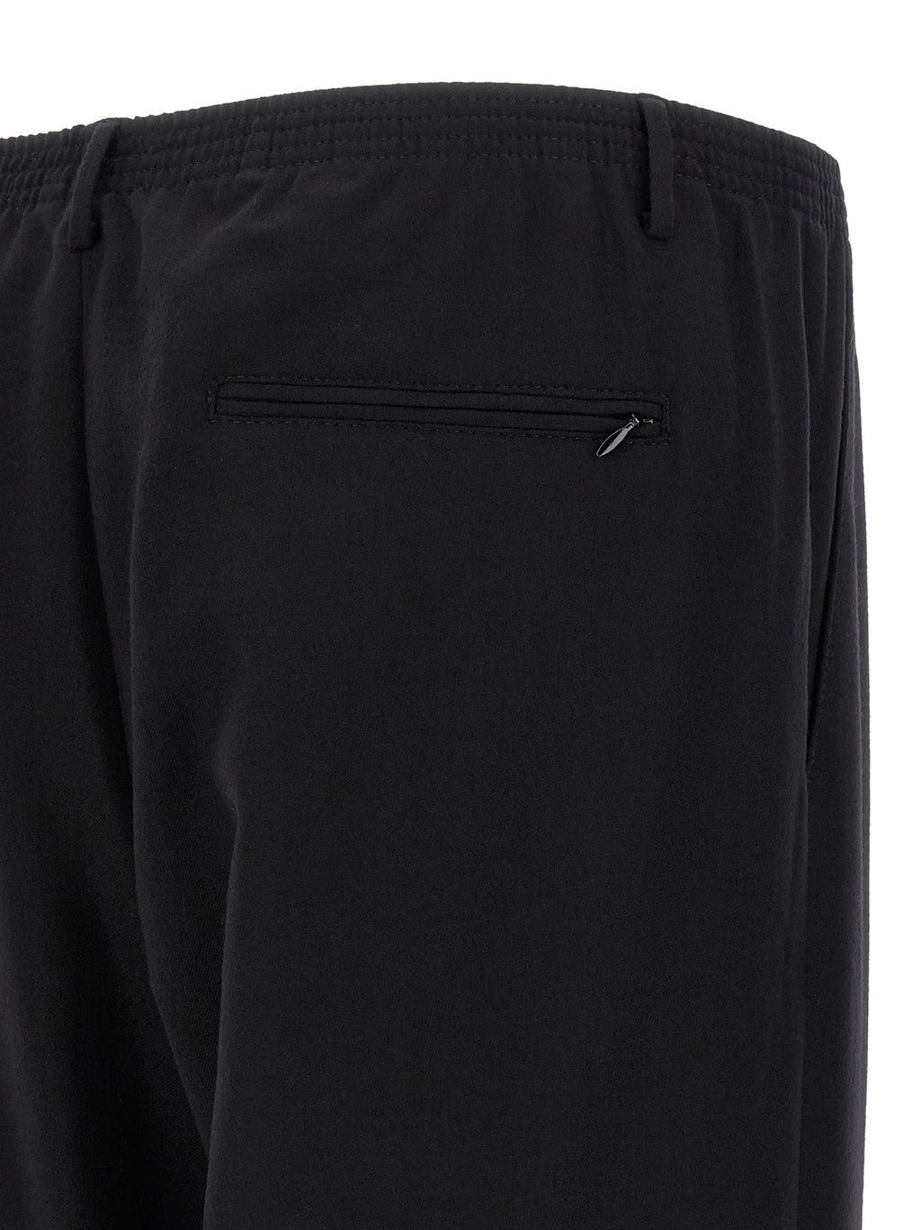 Black Wool Casual Pants