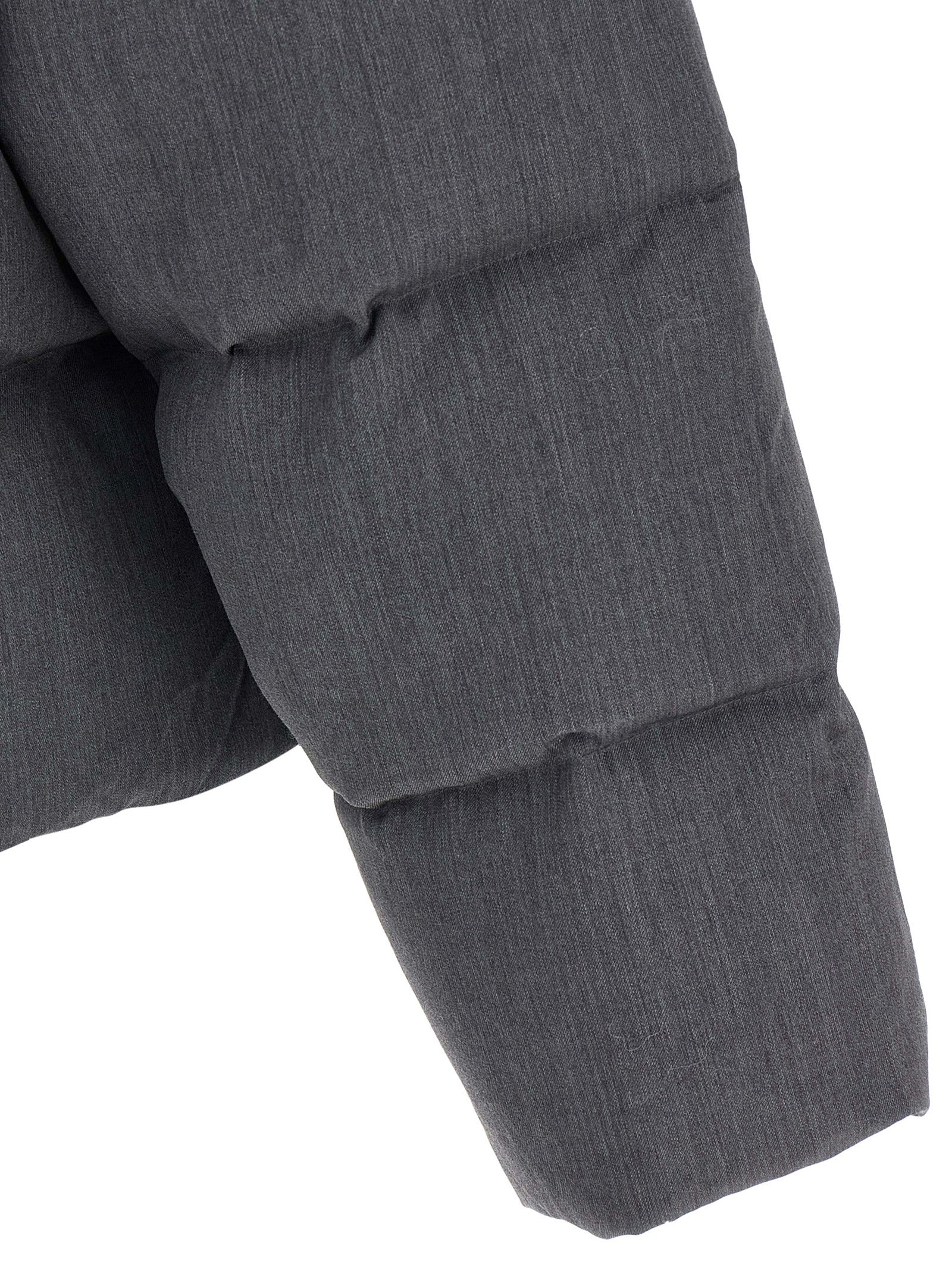 Gray Wool Full-Length Jacket