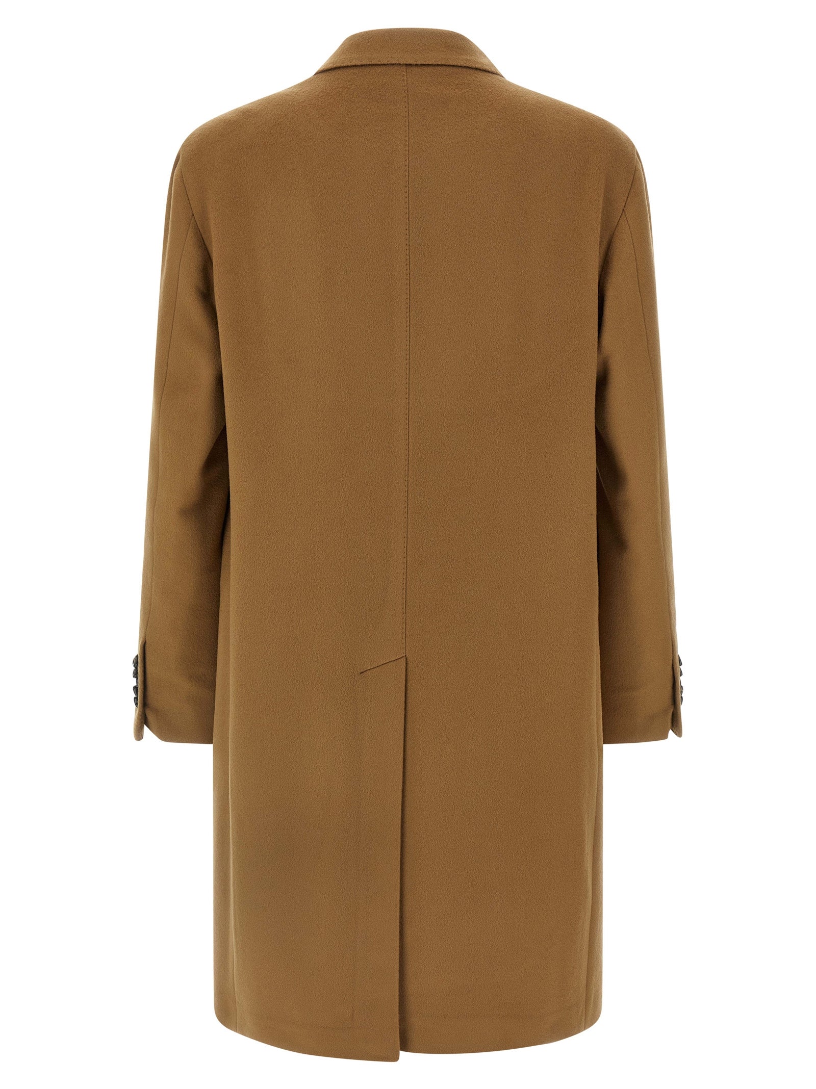 Beige Virgin Wool Coat