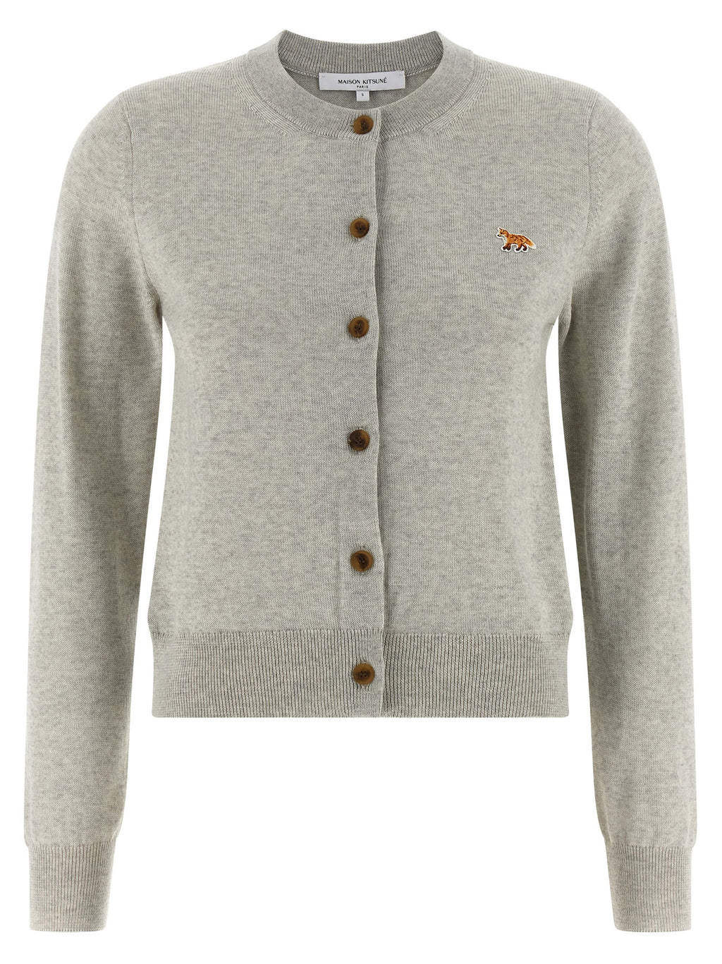 Gray Virgin Wool Cardigan