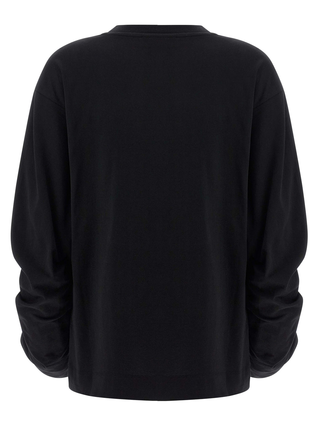 Black Cotton Long Sleeve T-Shirt