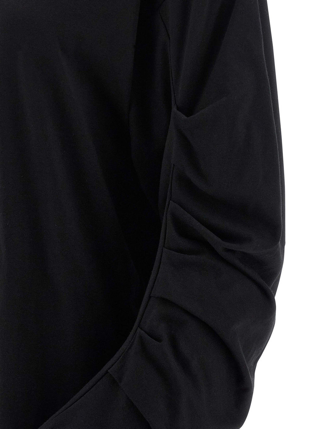 Black Cotton Long Sleeve T-Shirt