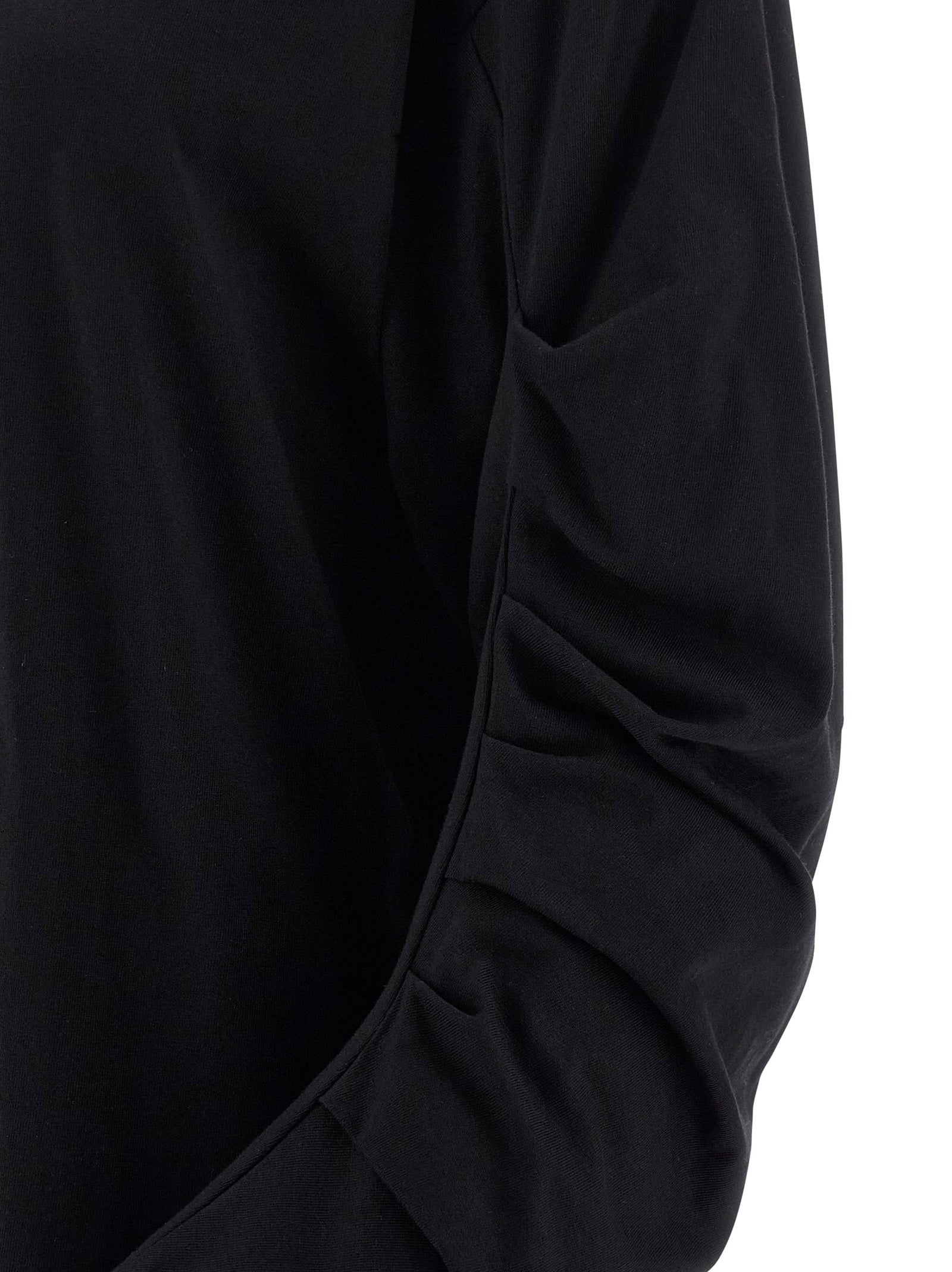 Black Cotton Long Sleeve T-Shirt