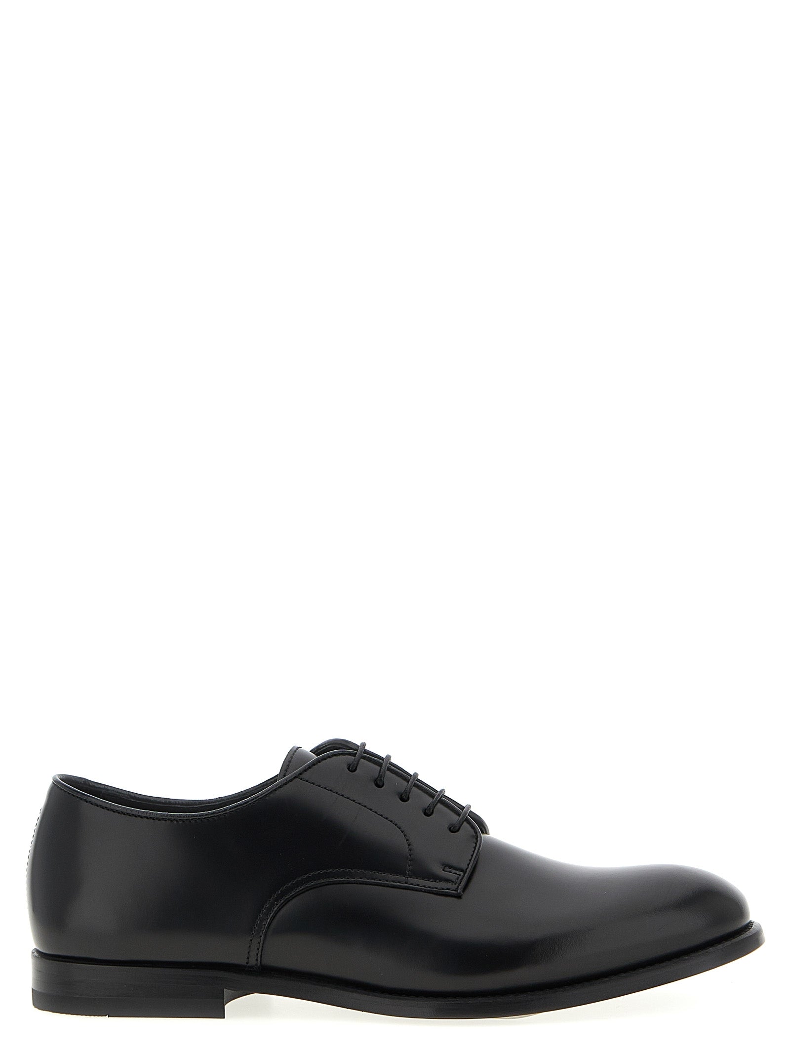 Black Calfskin Oxfords And Derbies