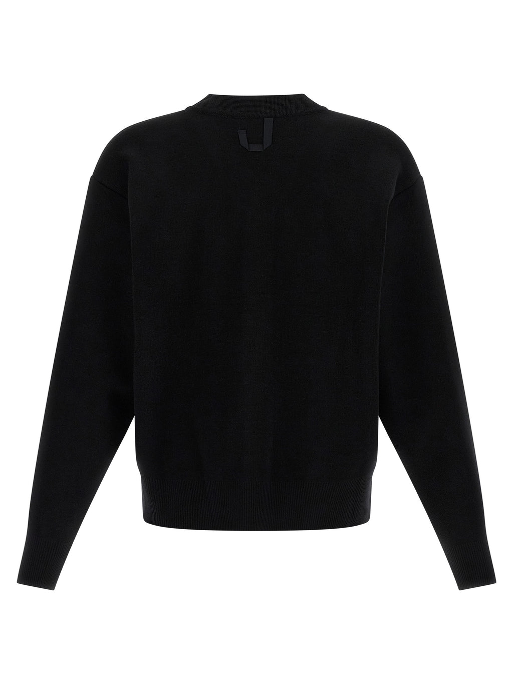 Black Merino Wool Cardigan