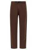 Brown Cotton Casual Pants