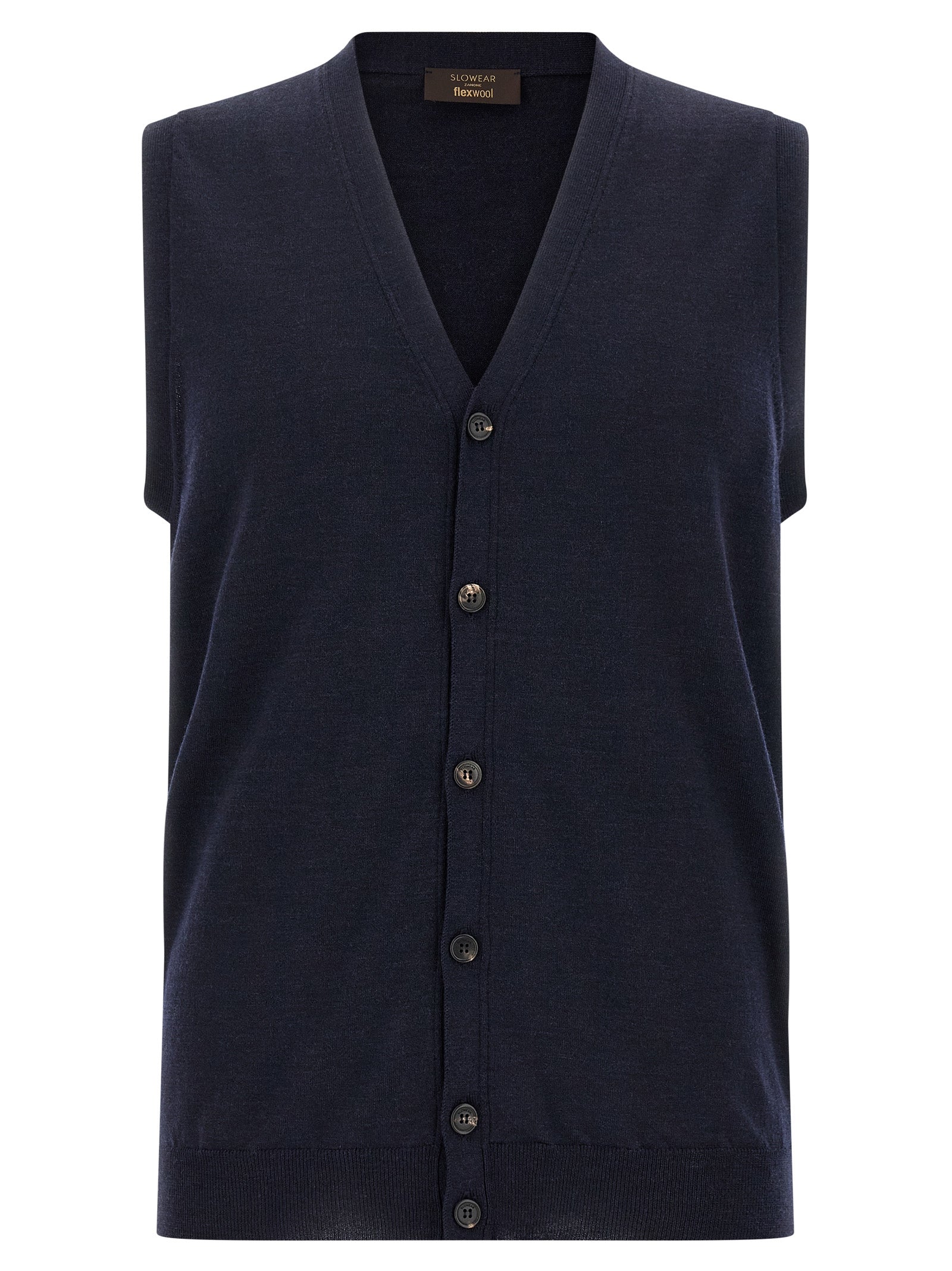 Blue Virgin Wool Cardigan