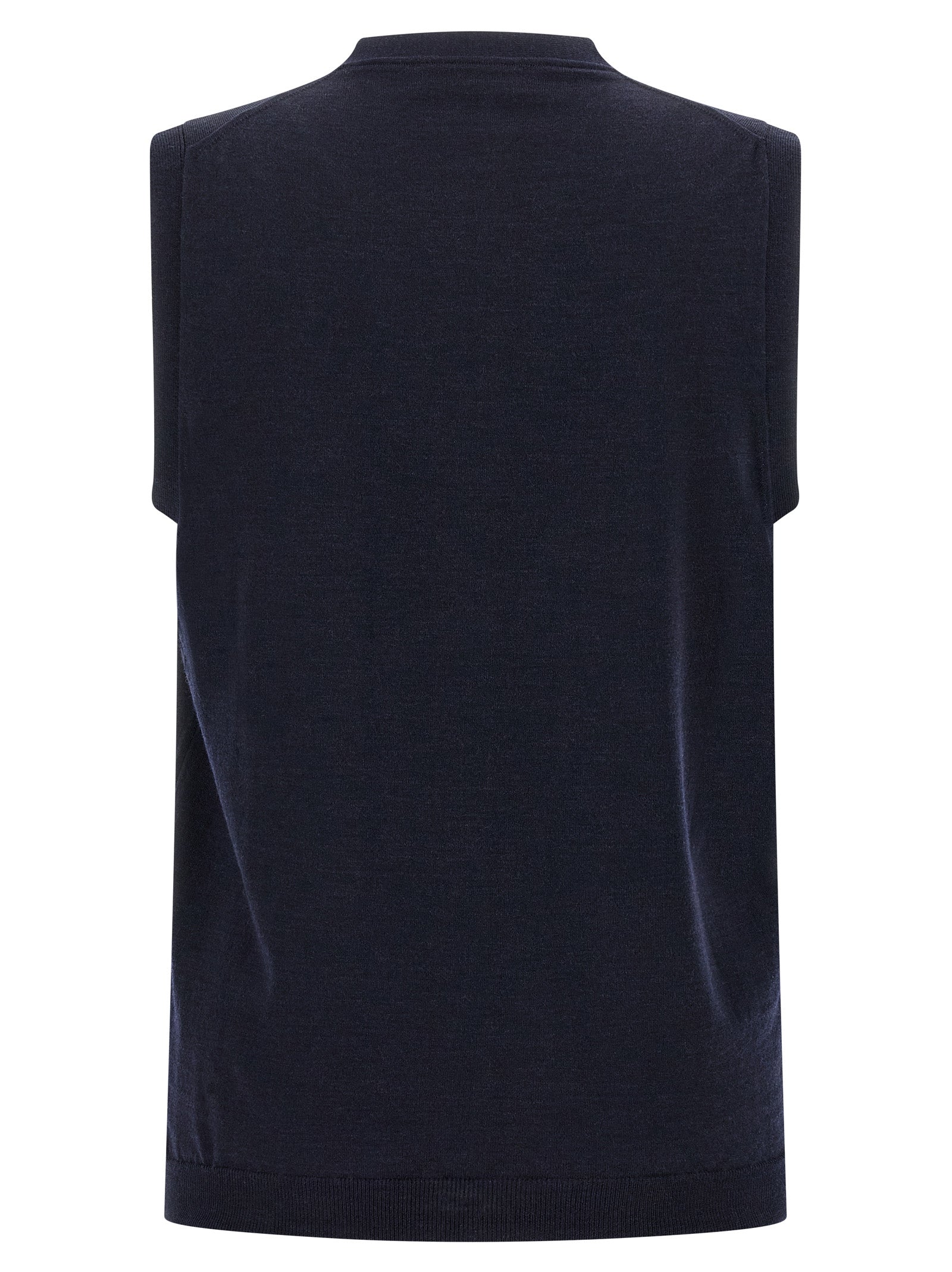 Blue Virgin Wool Cardigan
