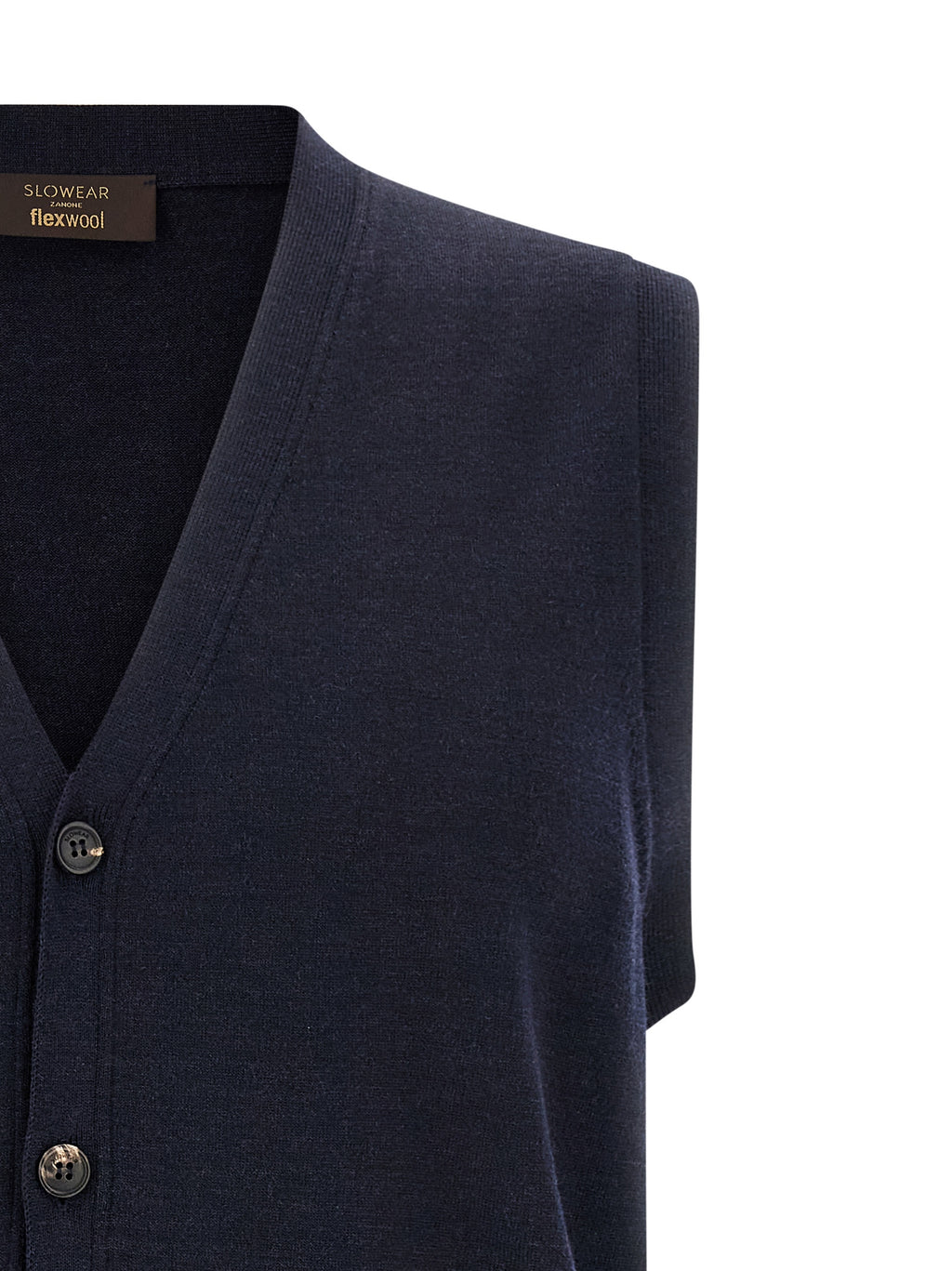 Blue Virgin Wool Cardigan