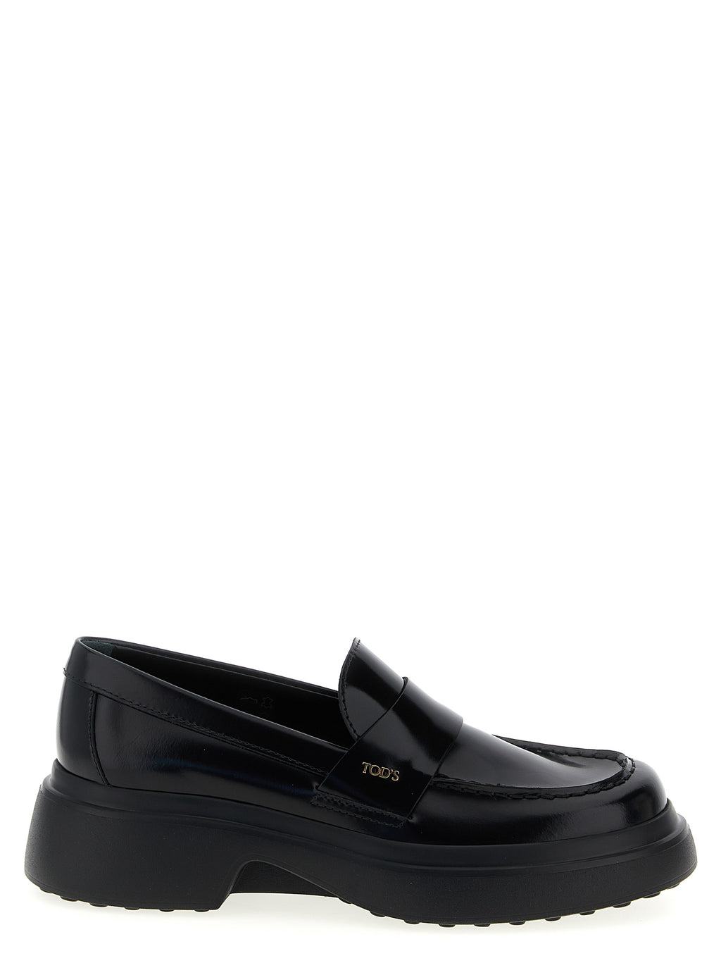 Black Calfskin Slip-On Loafers