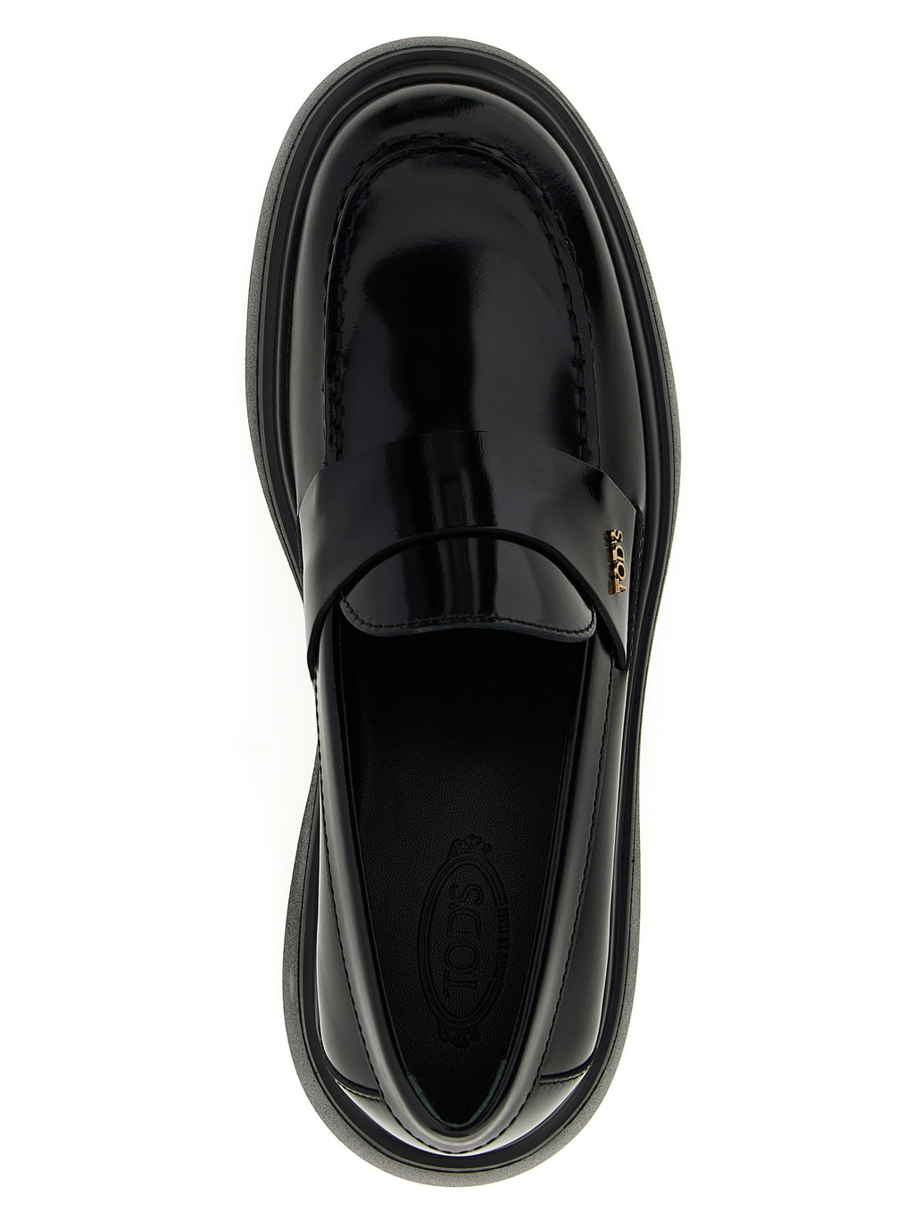 Black Calfskin Slip-On Loafers
