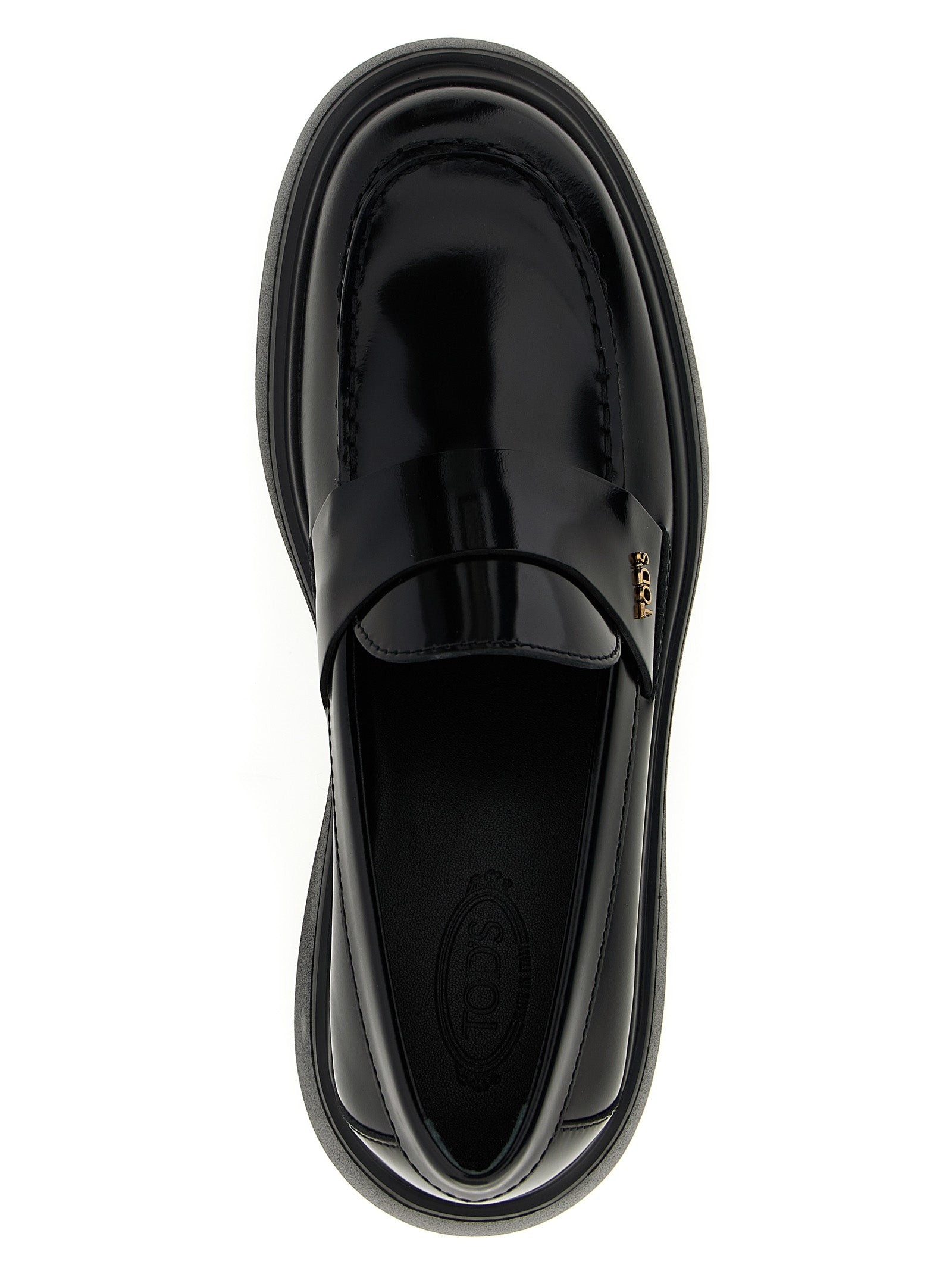 Black Calfskin Slip-On Loafers