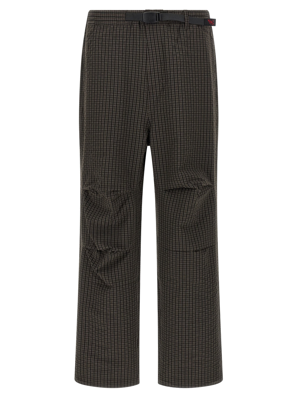 Brown Polyester Casual Pants