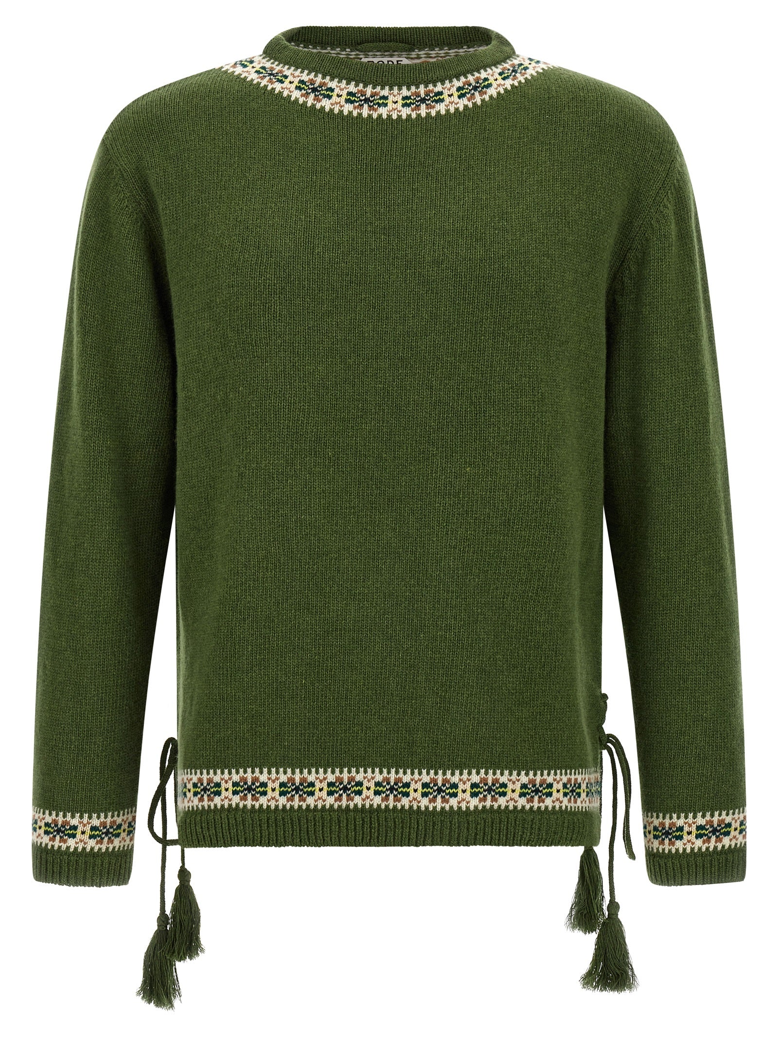 Bicolor Virgin Wool Cardigan