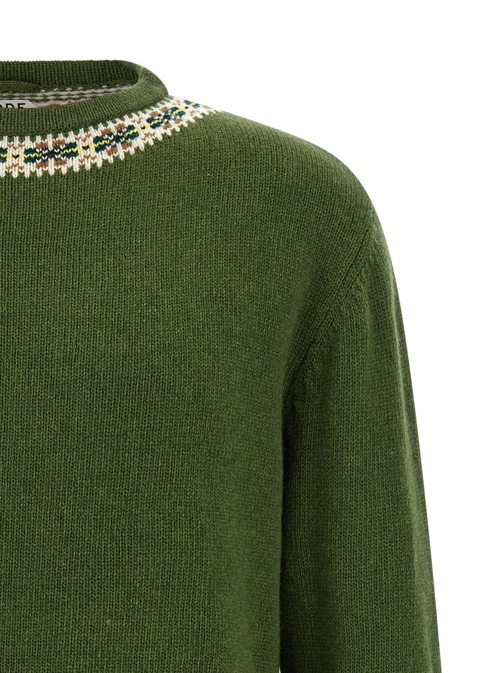 Bicolor Virgin Wool Cardigan