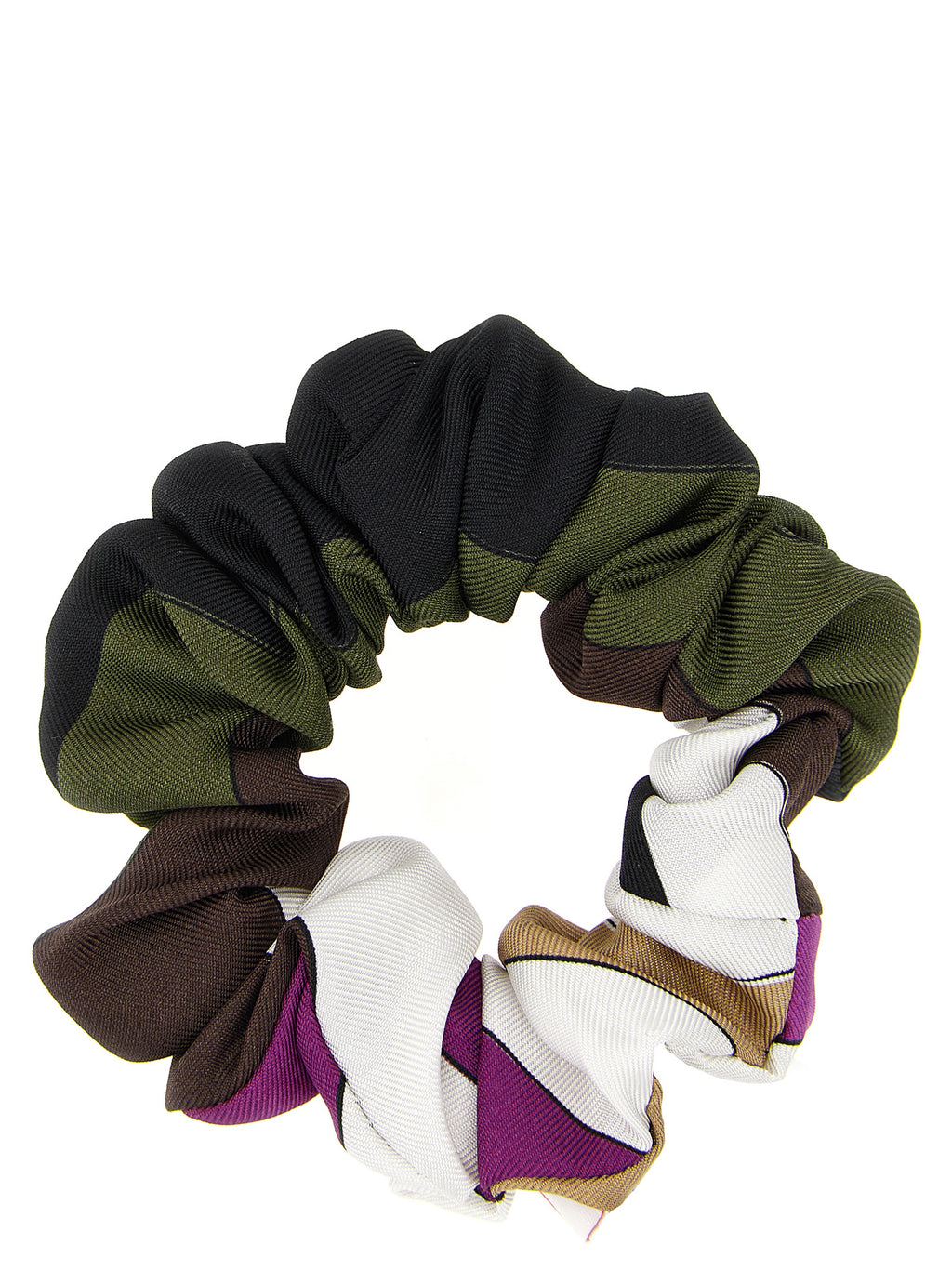 Multicolor Silk Scrunchie