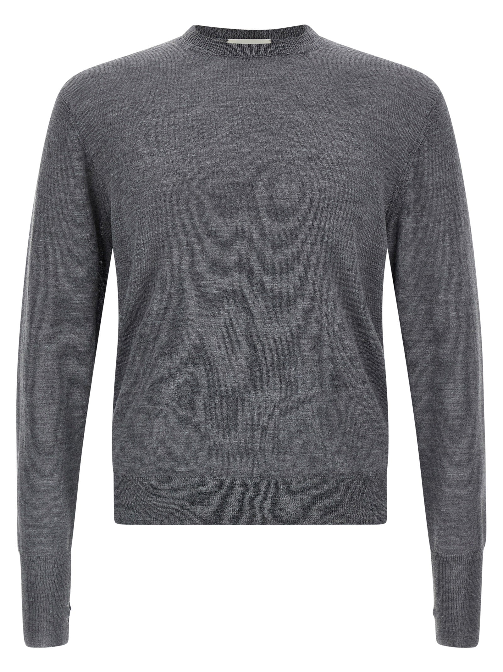 Gray Virgin Wool Cardigan
