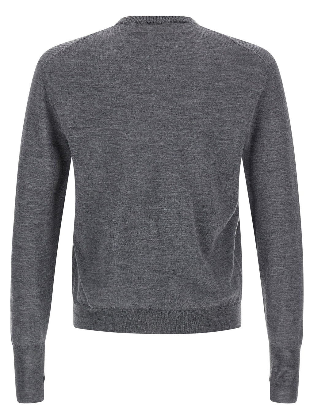 Gray Virgin Wool Cardigan