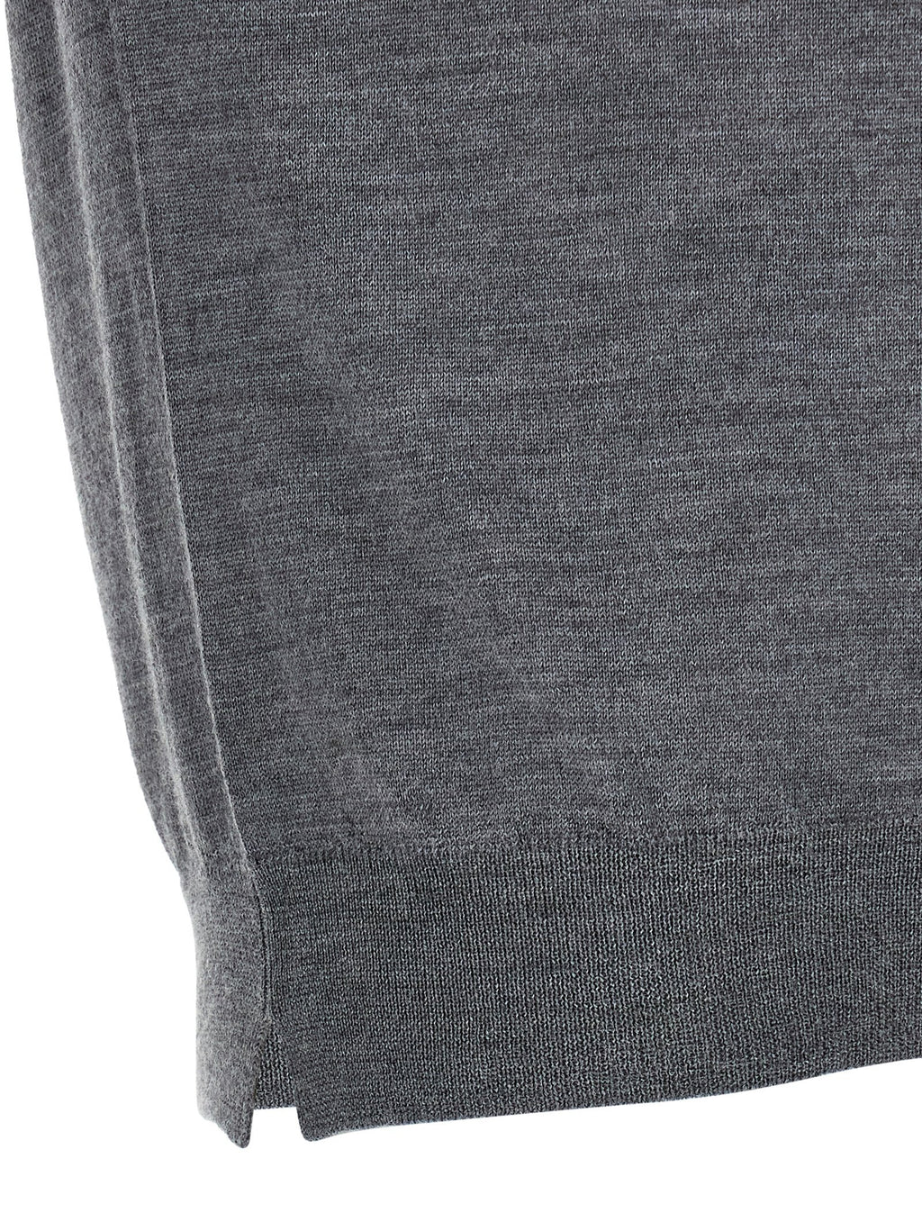 Gray Virgin Wool Cardigan