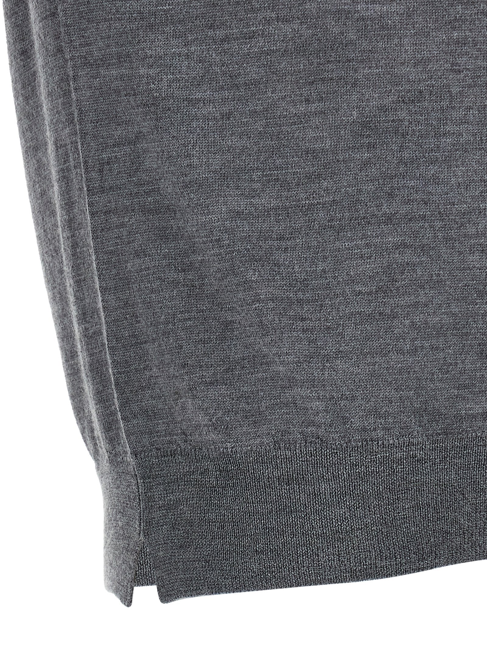 Gray Virgin Wool Cardigan