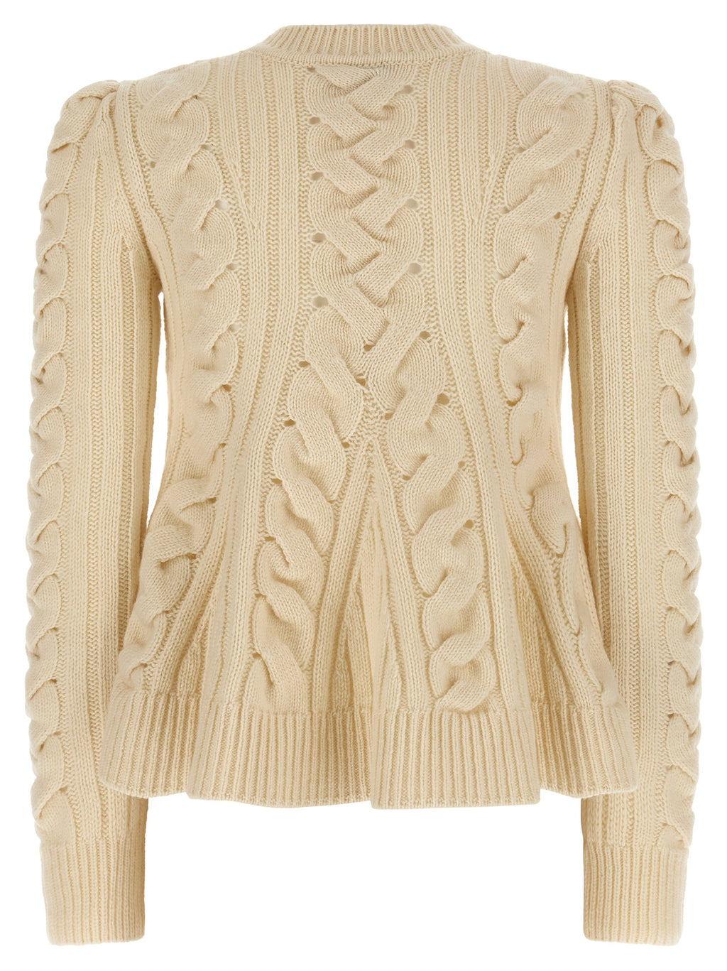 Beige Wool Cardigan