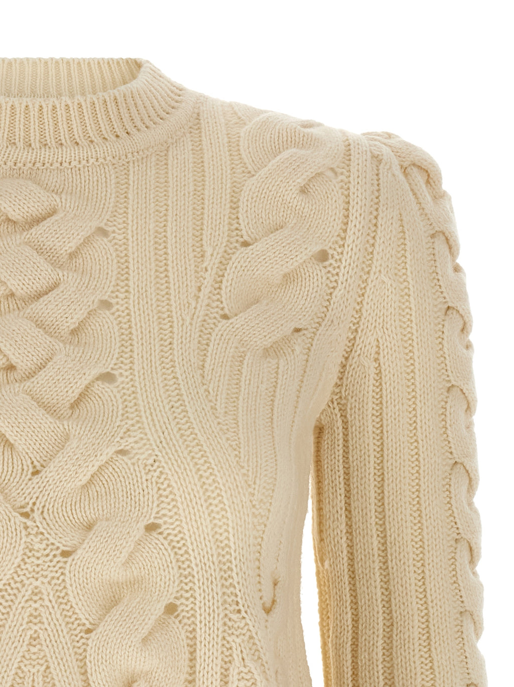 Beige Wool Cardigan