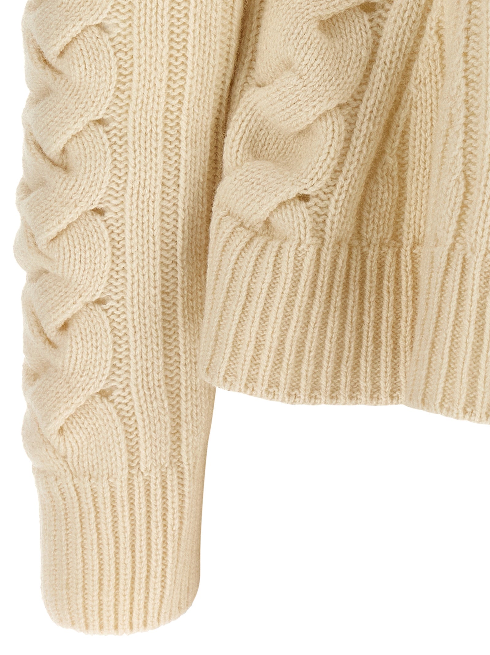 Beige Wool Cardigan