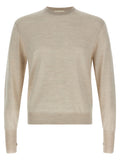 Beige Virgin Wool Cardigan