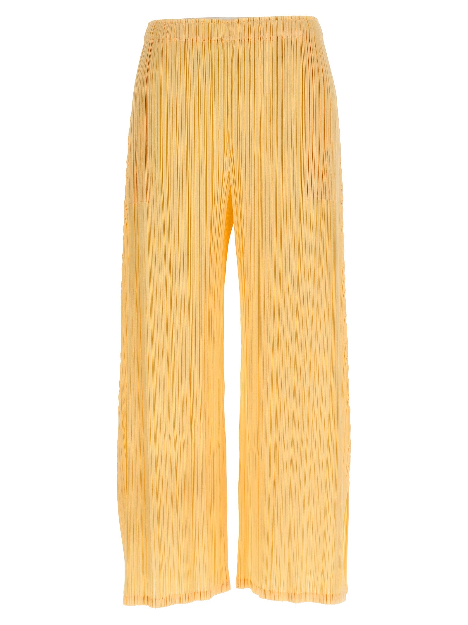 Bicolor Polyester Casual Pants