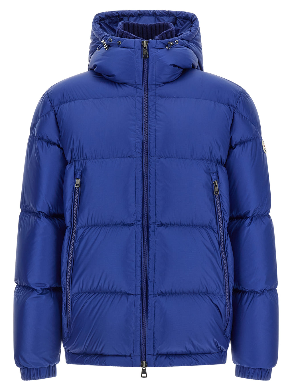 Blue Polyamide Full-Length Jacket
